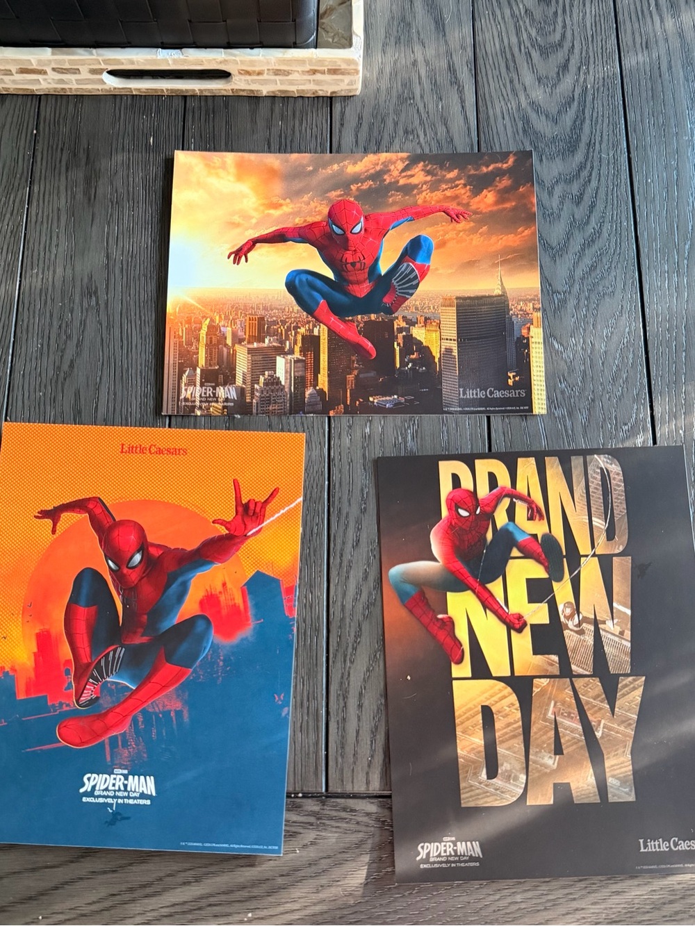 Spider-Man Brand New Day Little Caesars Promo Posters Set of 3